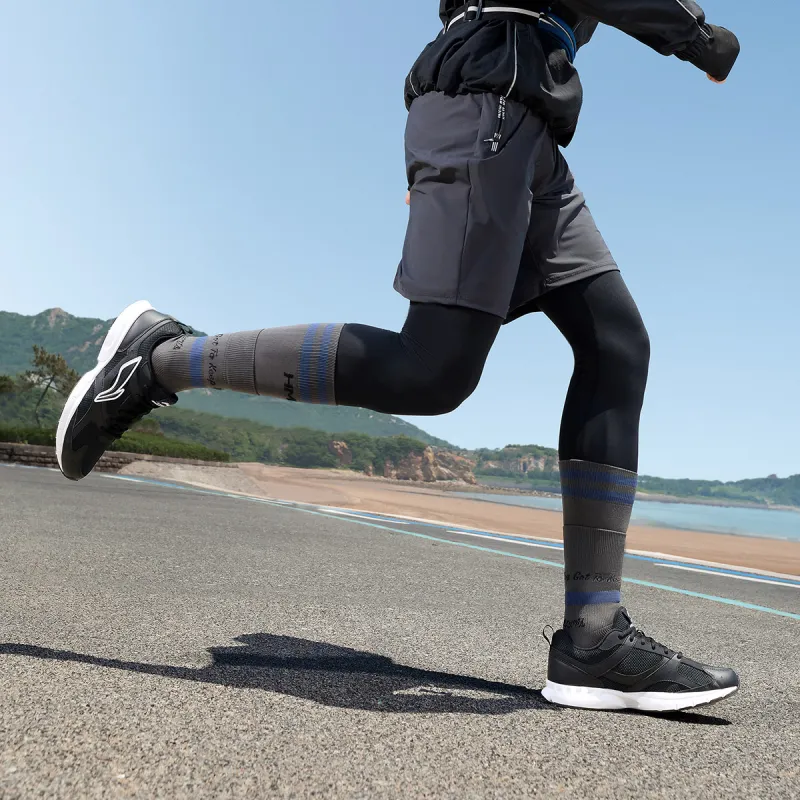 LiNing R037 Shock Absorbers Slip Resistant, Abrasion Resistant, Breathable Low Top Running Shoes Men's Black-6