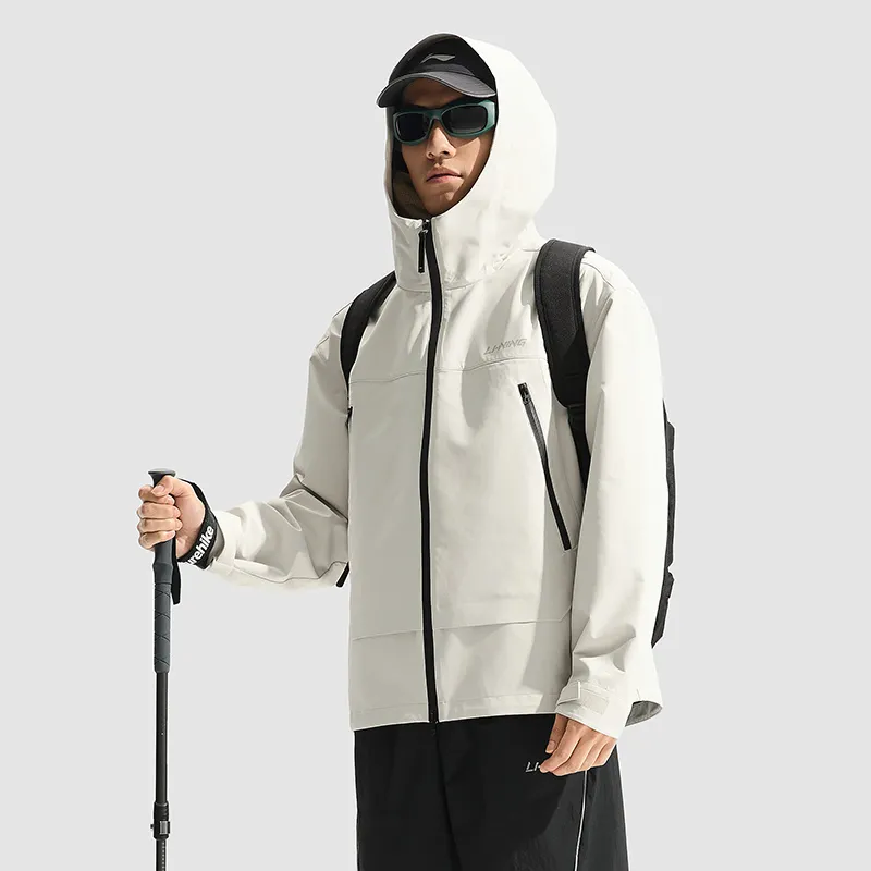LiNing Lotus Leaf Jackets Coats Men's Silver Birch Gray-3
