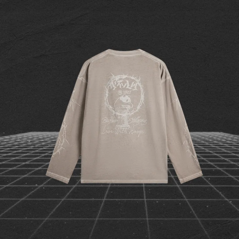 LiNing BadFive T Shirt Men's Rock Ridge Gray-2
