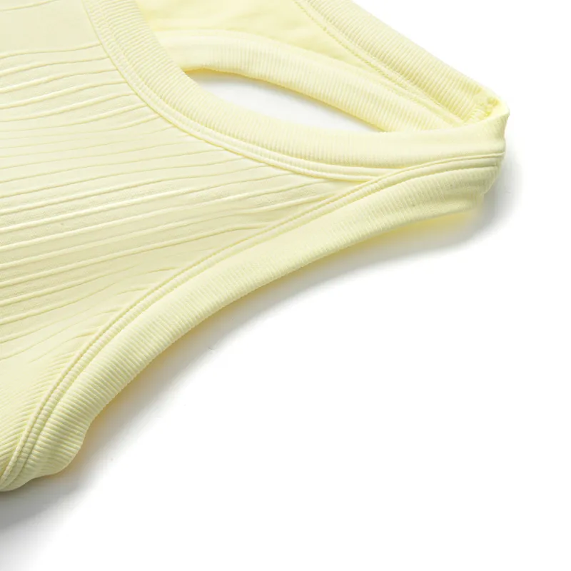 LiNing Fitness Series Sport Vests Women's Light Yellow-6