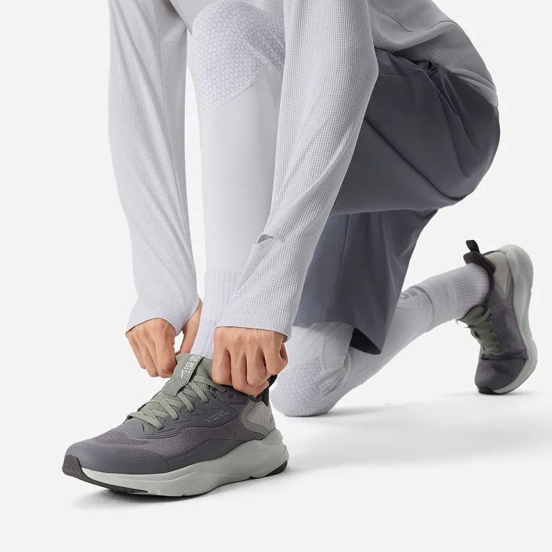 LiNing Liuyun Slip-Resistant Breathable Low-Top Casual Running Shoes Men's Taupe-6
