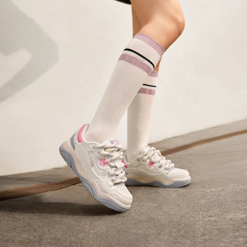 LiNing Journey 2.0 Low Top Skateboard Shoes Women's White Gray-6