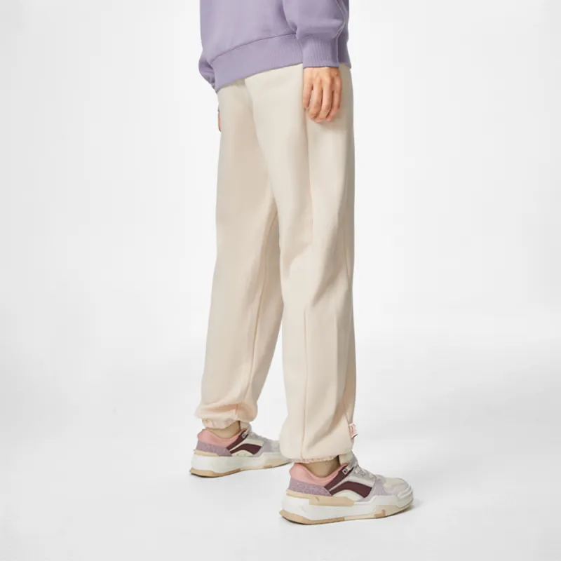 LiNing Sports Life Collection Knitted Sports Pants Women's Swan White R-5