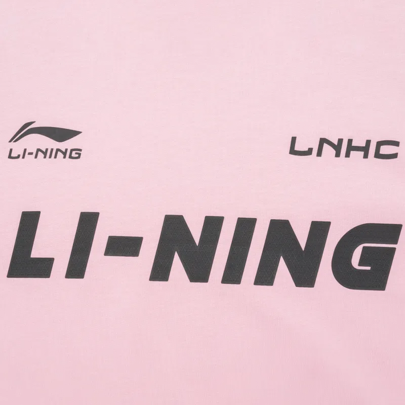 LiNing Sports Life Collection T Shirt Unisex Sheer Pink-4