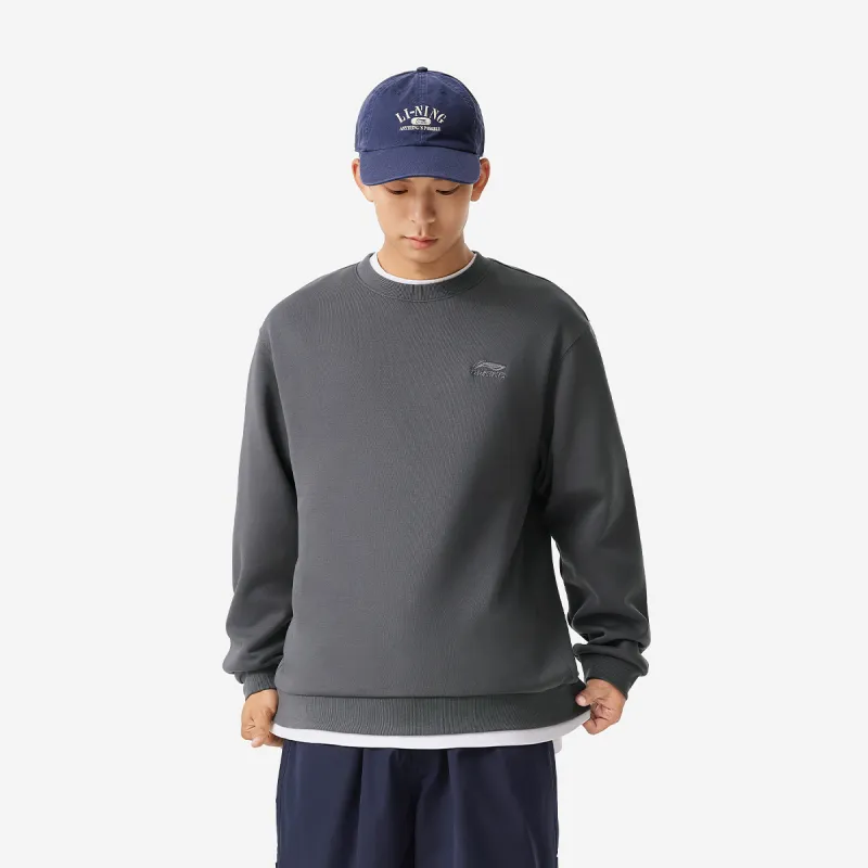 LiNing Sports Fashion Collection Sweatshirt Unisex Magnet Gray-3