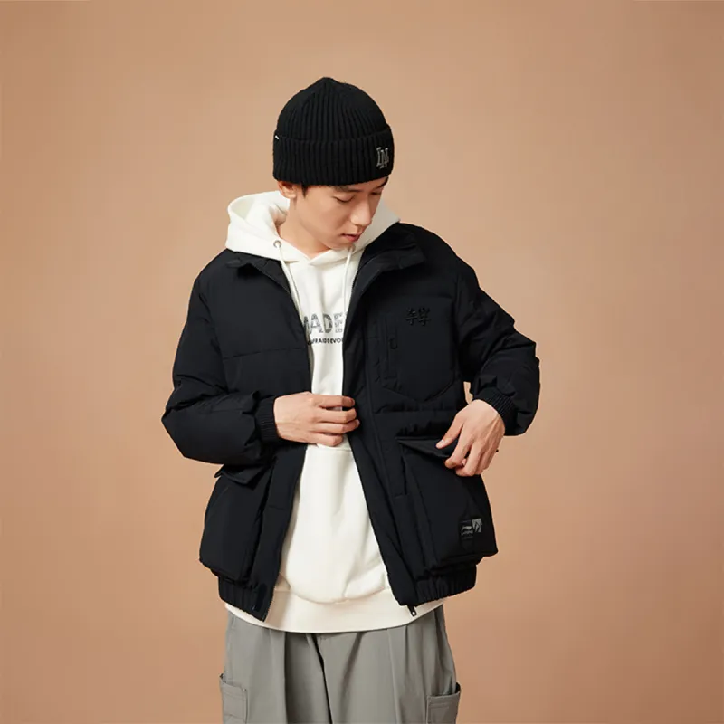 LiNing Fondue Down Series Down Jacket Men's Black-4