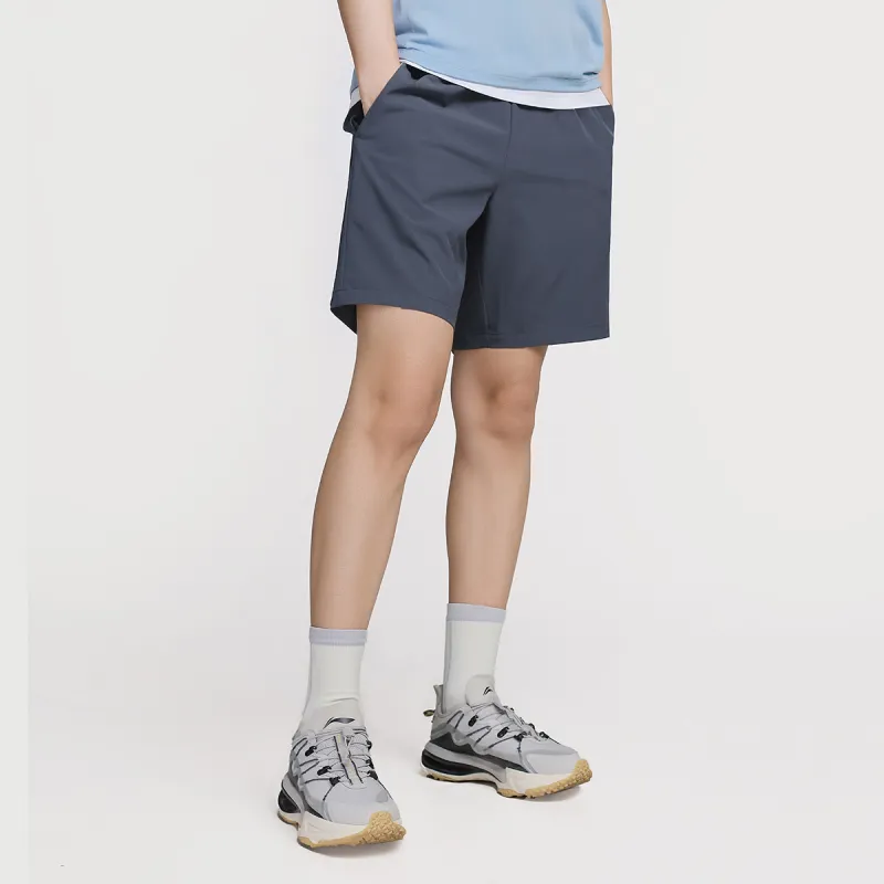 LiNing Fitness Series Sports Shorts Men's Night Blue Single Logo-3