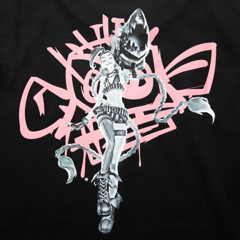 LiNing x LEAGUE OF LEGENDS Sports Life Collection T Shirt Men's Black-4