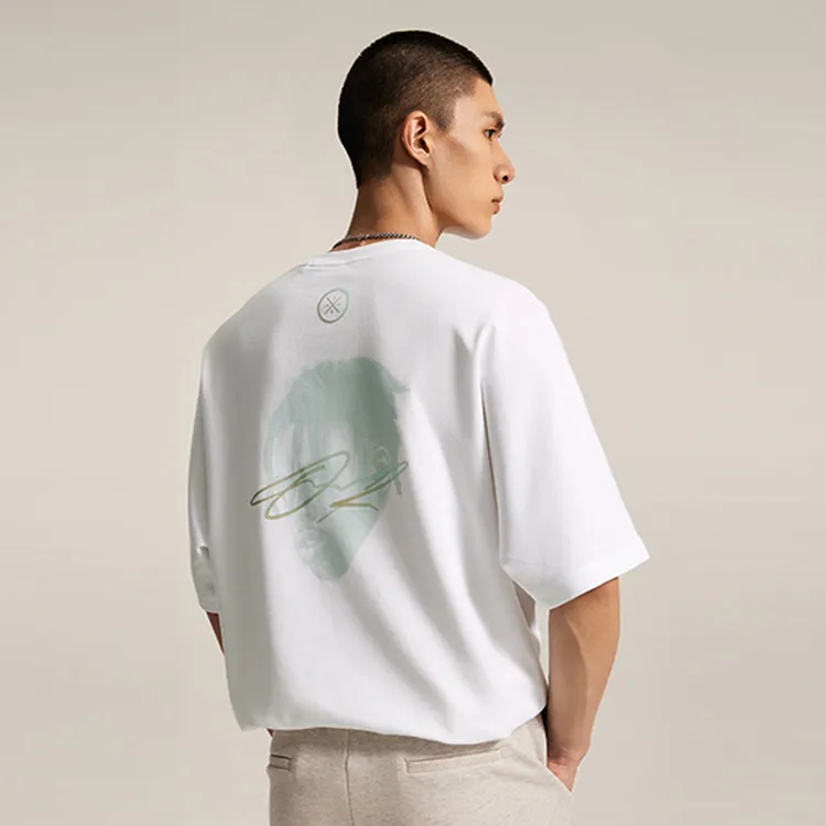 LiNing T Shirt Unisex Standard White-5