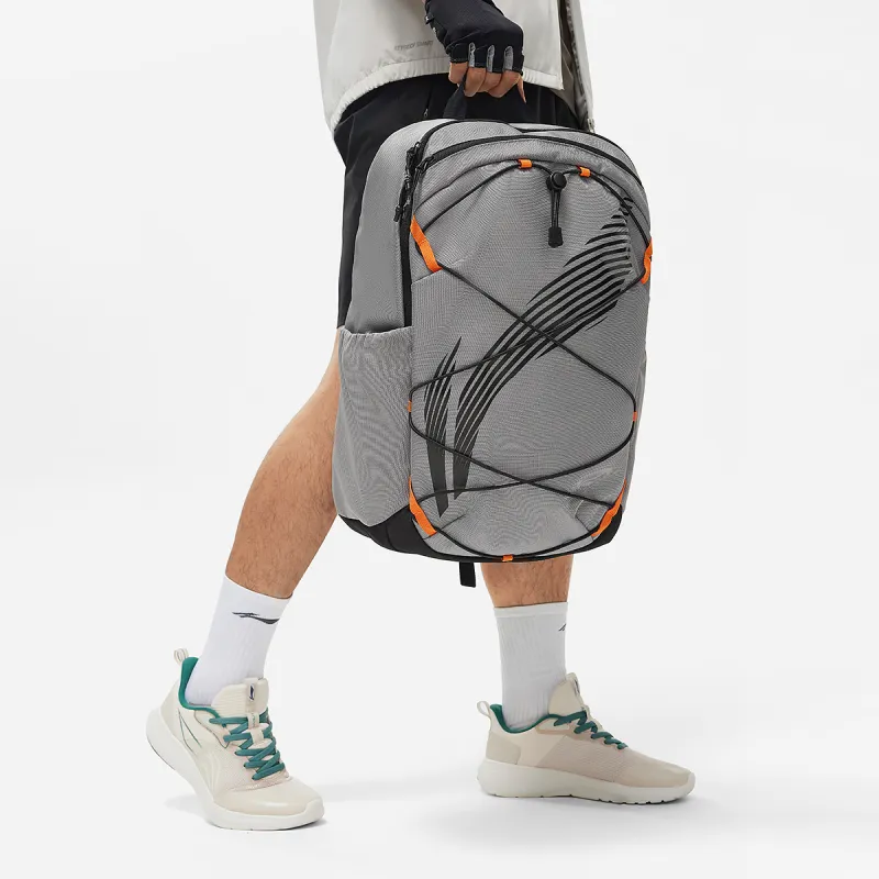 LiNing Fitness Series Polyester Backpack Regular Unisex Gray-5