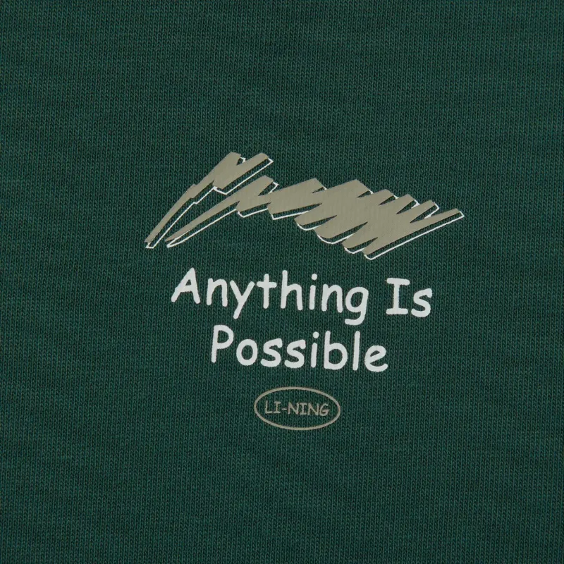 LiNing Sports Life Collection Sweatshirt Unisex Dark Green-3
