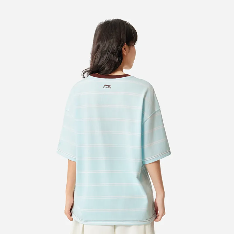 LiNing x Disney T Shirt Women's Light Sky Blue/Standard White-2