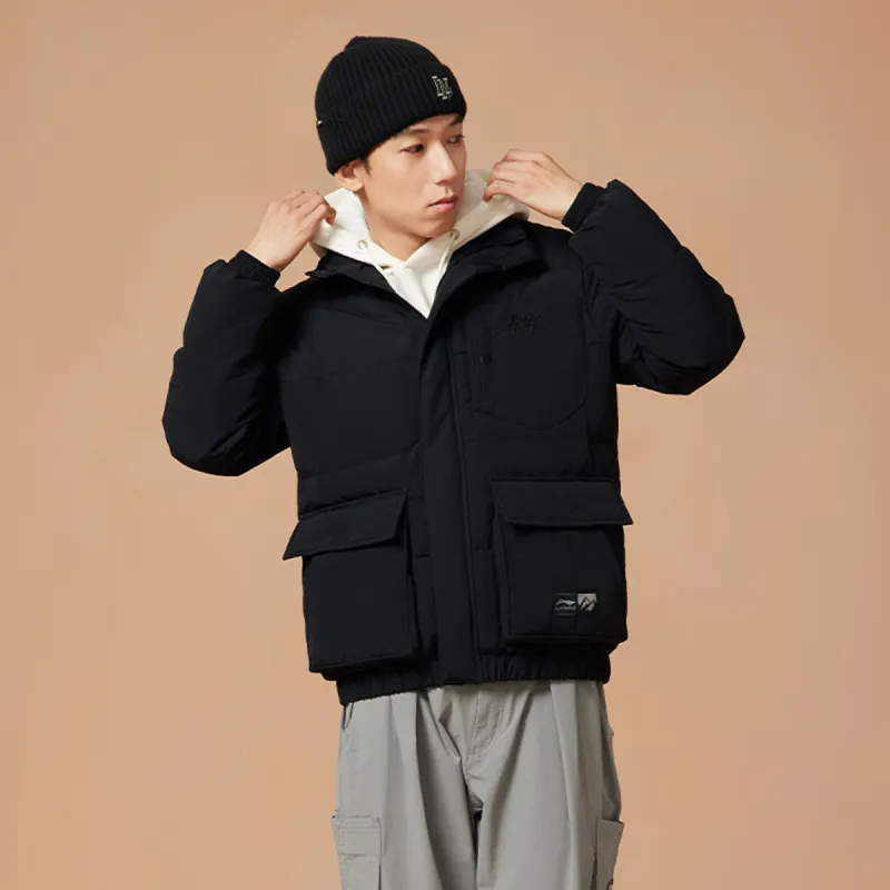 LiNing Fondue Down Series Down Jacket Men's Black-2