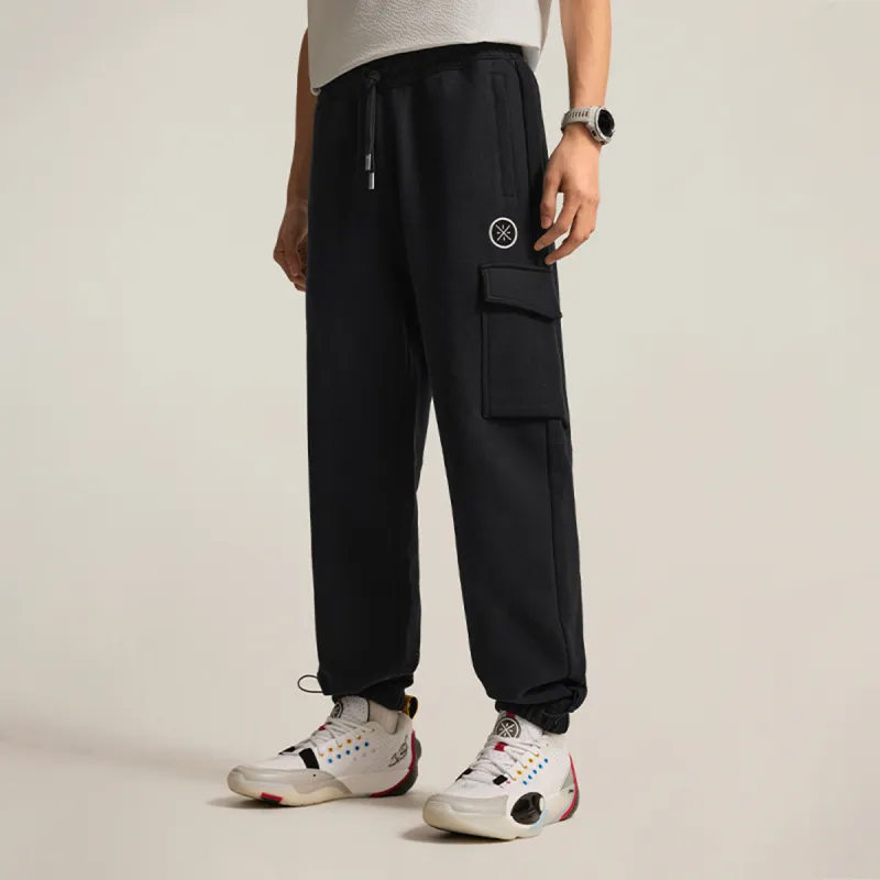 LiNing WOW Knitted Sweatpants Men's Black-4