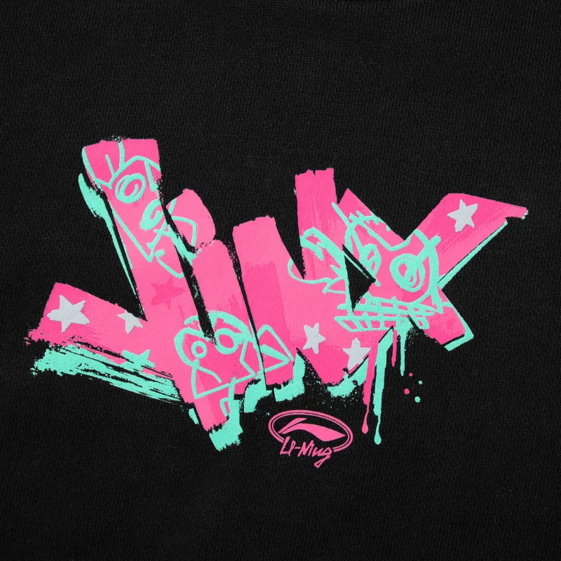 LiNing x LEAGUE OF LEGENDS Sports Life Collection Sweatshirt Unisex Black-3