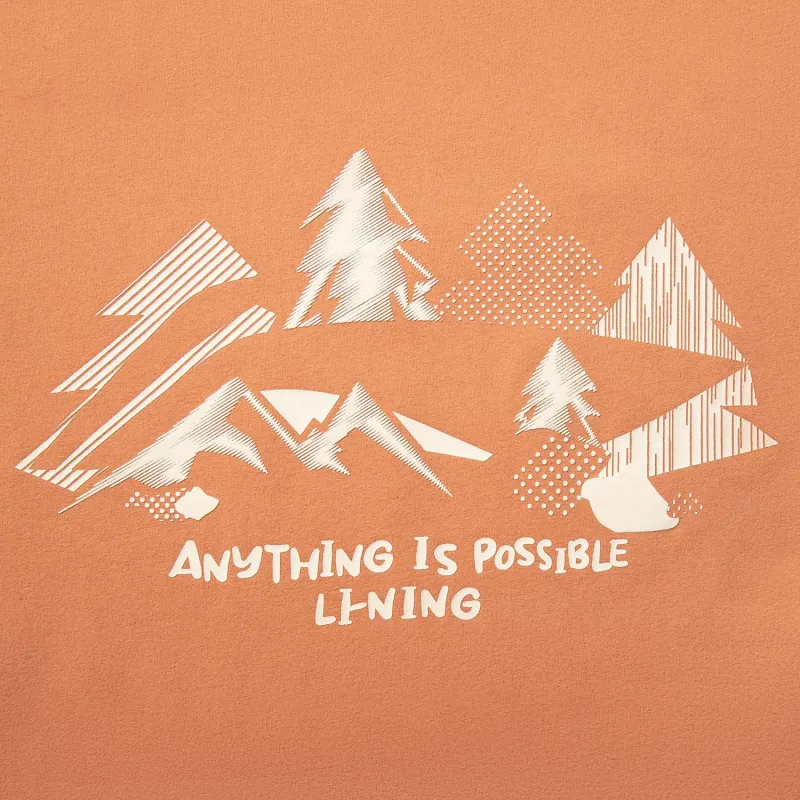 LiNing Sports Life Collection T-Shirt Unisex Amber Brown-3