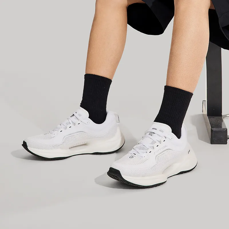 LiNing Soft COOL Cushioned Wear Resistant Lightweight Casual Shoes Men's White-6