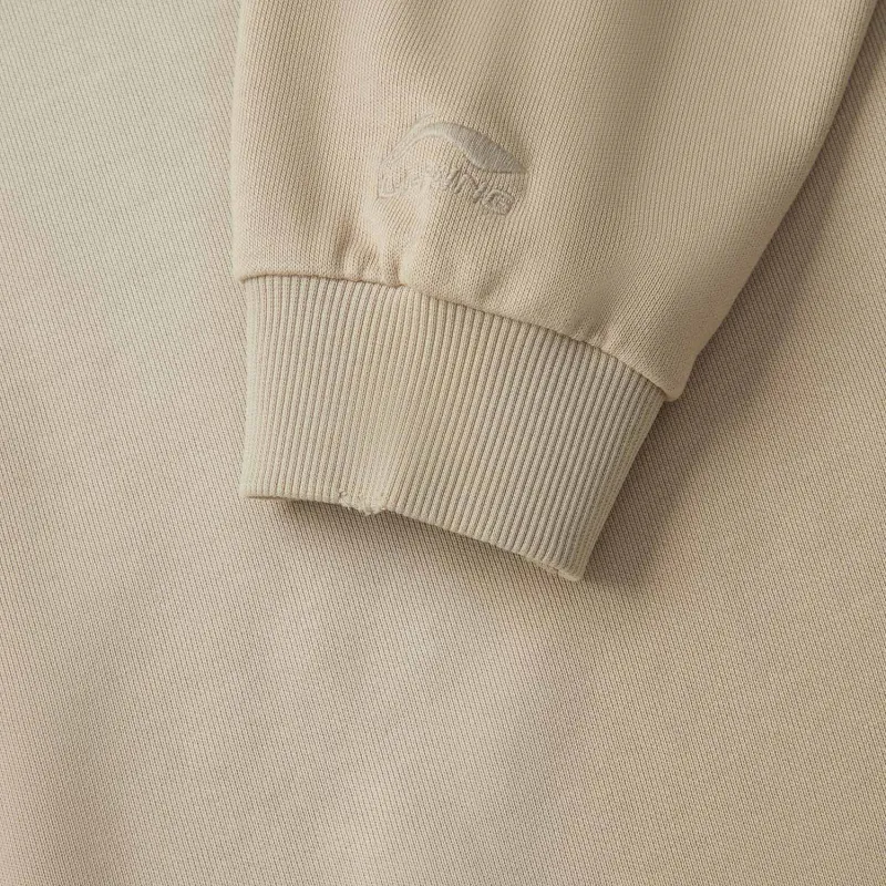 LiNing Sports Life Collection Sweatshirt Unisex Coffee Foam Umber-5