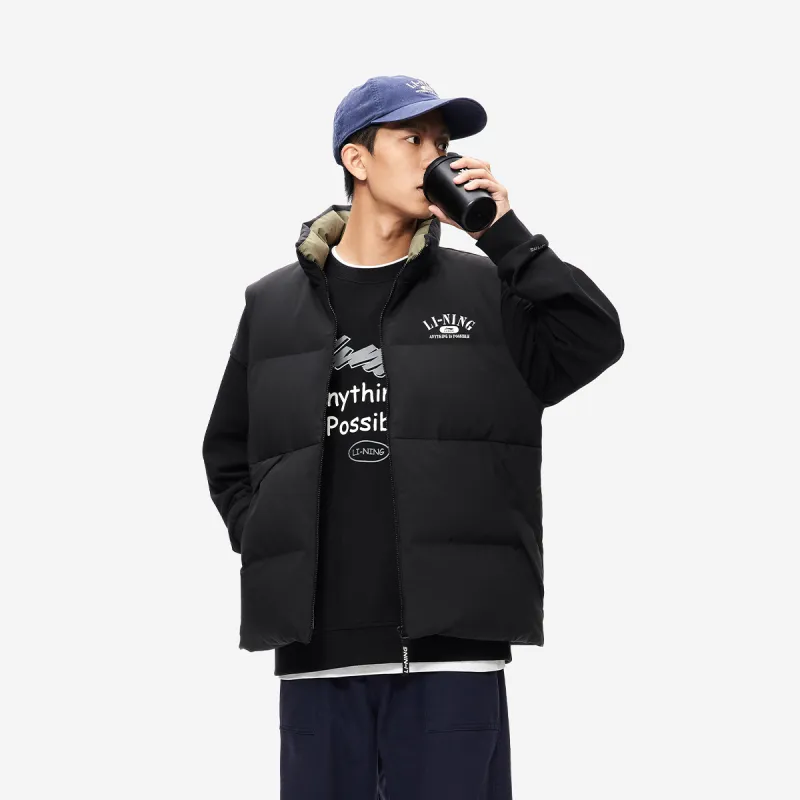 LiNing Fondue Down Series Vest Unisex Black-4