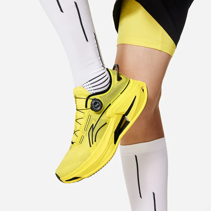 LiNing Cushioning Anti Slip And Wear Resistant Low Top Running Shoes Men's Yellow-7