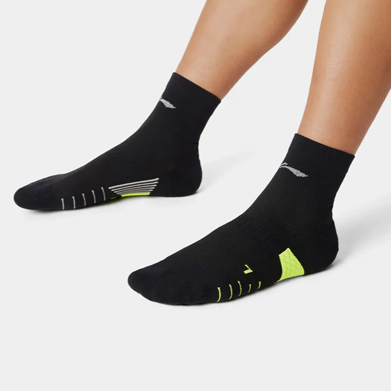 LiNing Running Collection Running Socks Unisex 1 Pack Black-7