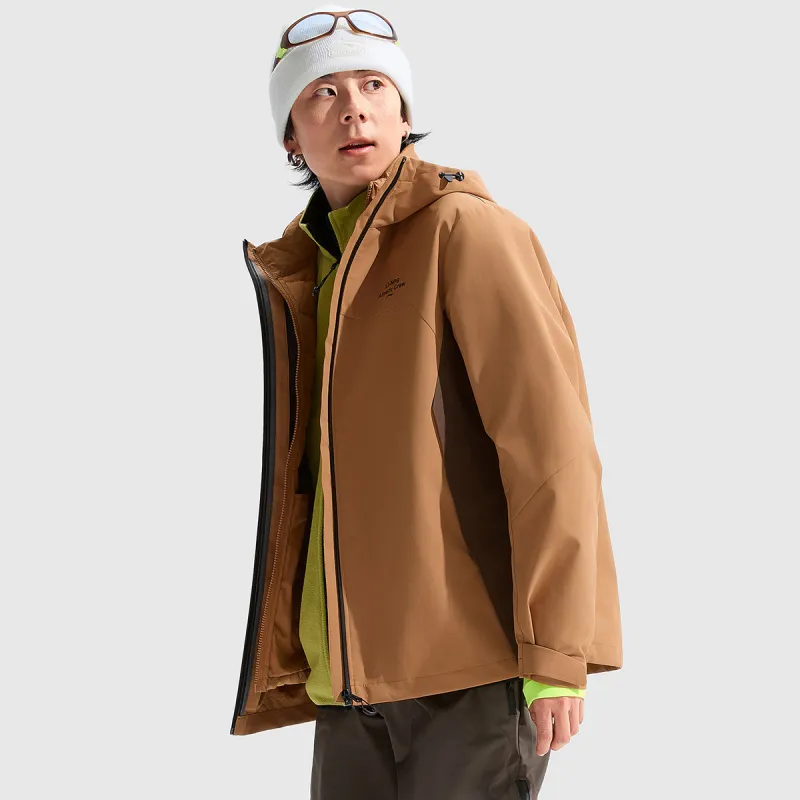 LiNing Variety Training Collection Windproof And Waterproof Abrasion Resistant Windbreaker Jacket Men Amber Brown-4
