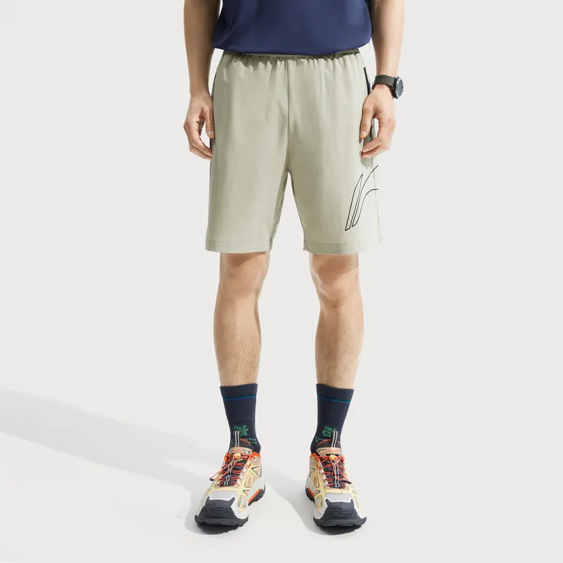 LiNing Fitness Series Casual Shorts Men's Limewash Gray-2