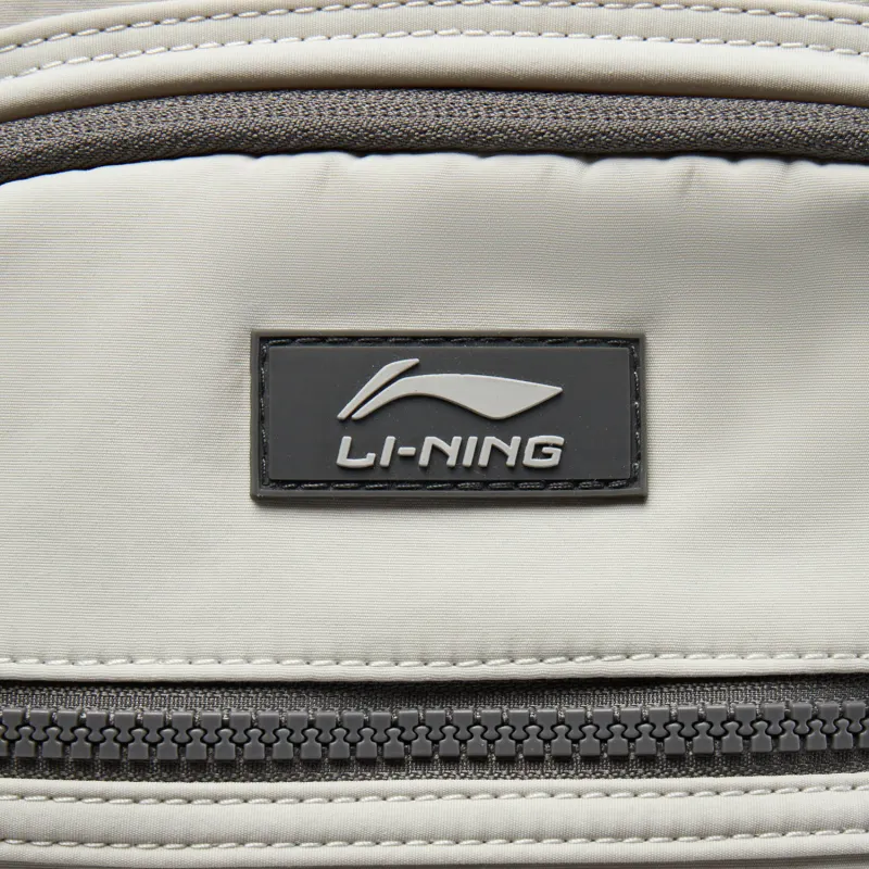 LiNing Sports Life Collection Polyamide Backpack Unisex Light Lime & Road Gray-5