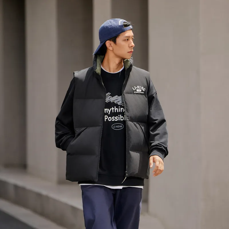 LiNing Fondue Down Series Vest Unisex Black-5