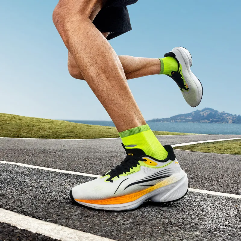 LINING WuShi 5S 4.0 Running Shoes Men Low Top Mist White-5