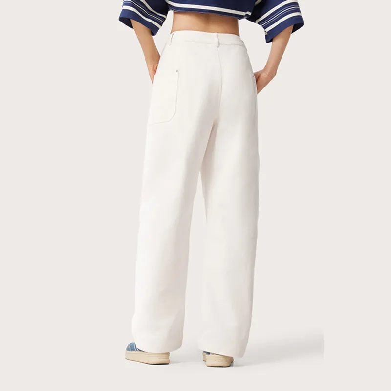 LiNing Weekend Youth Casual Pants Women's Ivory-3
