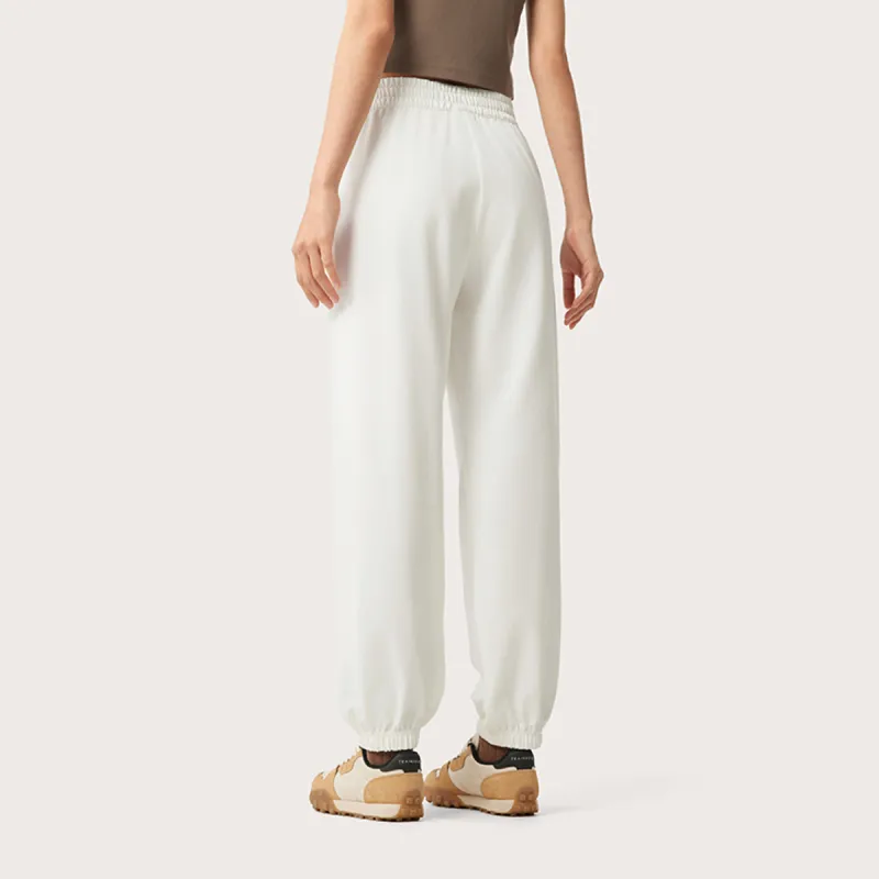 LiNing Sports Life Collection Knitted Sports Pants Women's Ivory-4