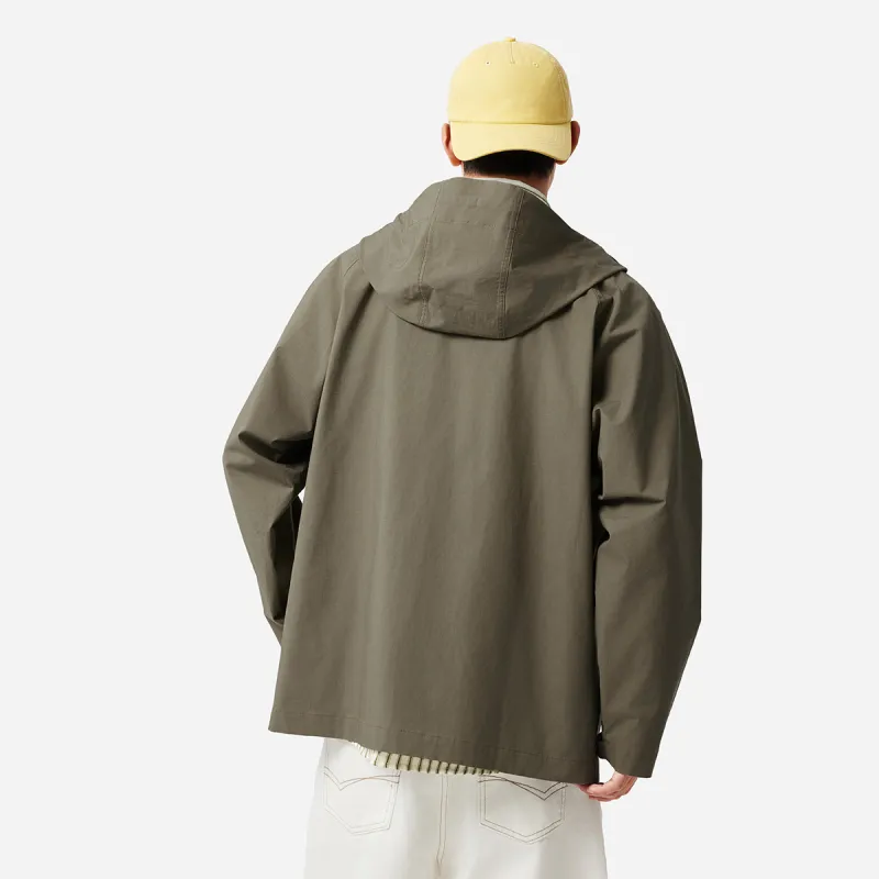LiNing Sports Life Collection Trench Coat Men's Army Sail Green-2