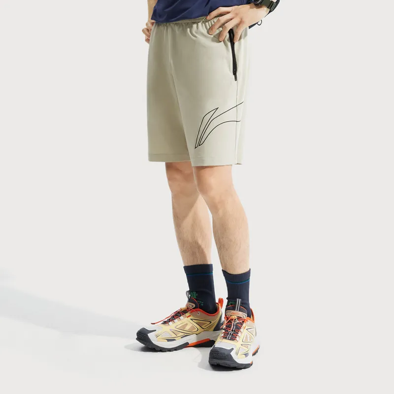LiNing Fitness Series Casual Shorts Men's Limewash Gray-3