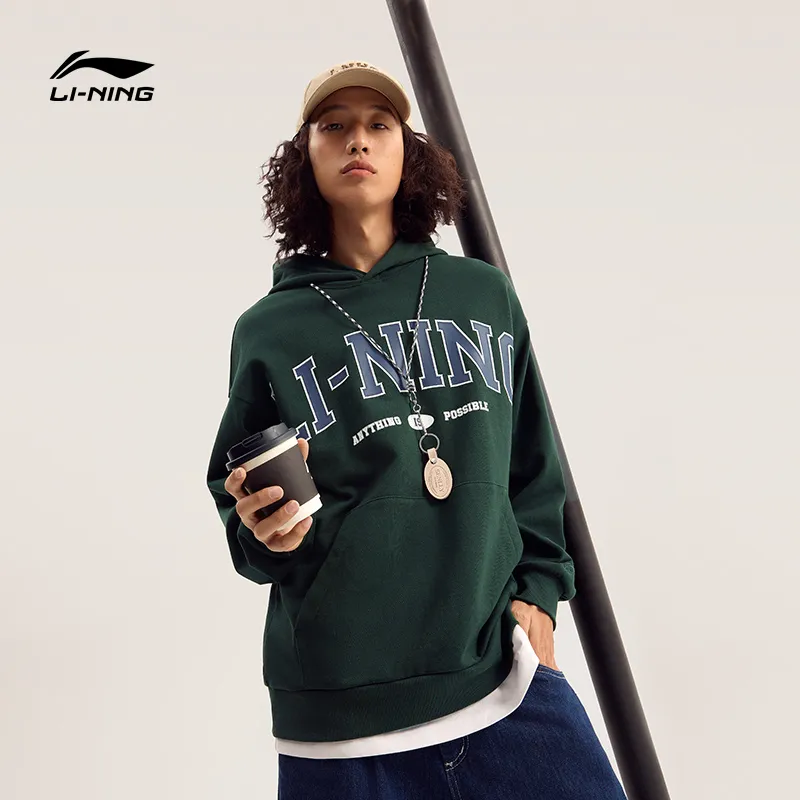 LiNing Weekend Youth Sweatshirt Unisex Vintage Green-3