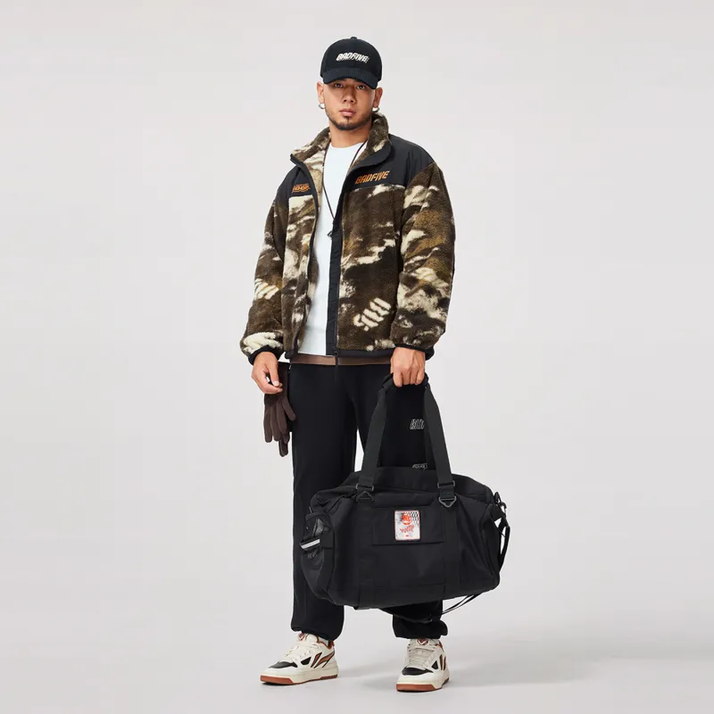 LiNing BadFive Jackets Coats Men's Full Camouflage Print/Black-7