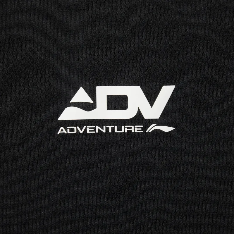 LiNing Running Collection T-Shirt Men's Black/Small Pattern-3