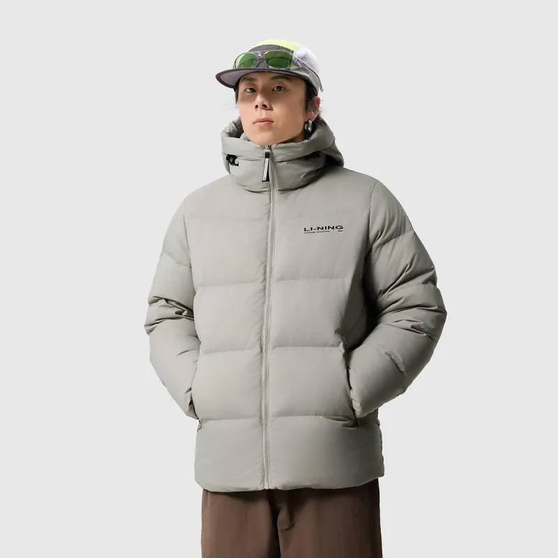 LiNing Fitness Series Down Jacket Men's Rock Ridge Gray-2