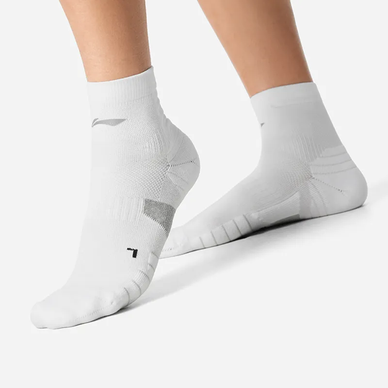 LiNing Running Collection Running Socks Unisex 1 Pack White-7