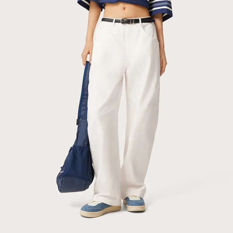 LiNing Weekend Youth Casual Pants Women's Ivory-5