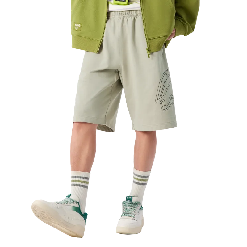 LiNing Casual Shorts Men's Limewash Gray-2