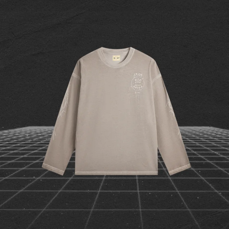 LiNing BadFive T Shirt Men's Rock Ridge Gray-3