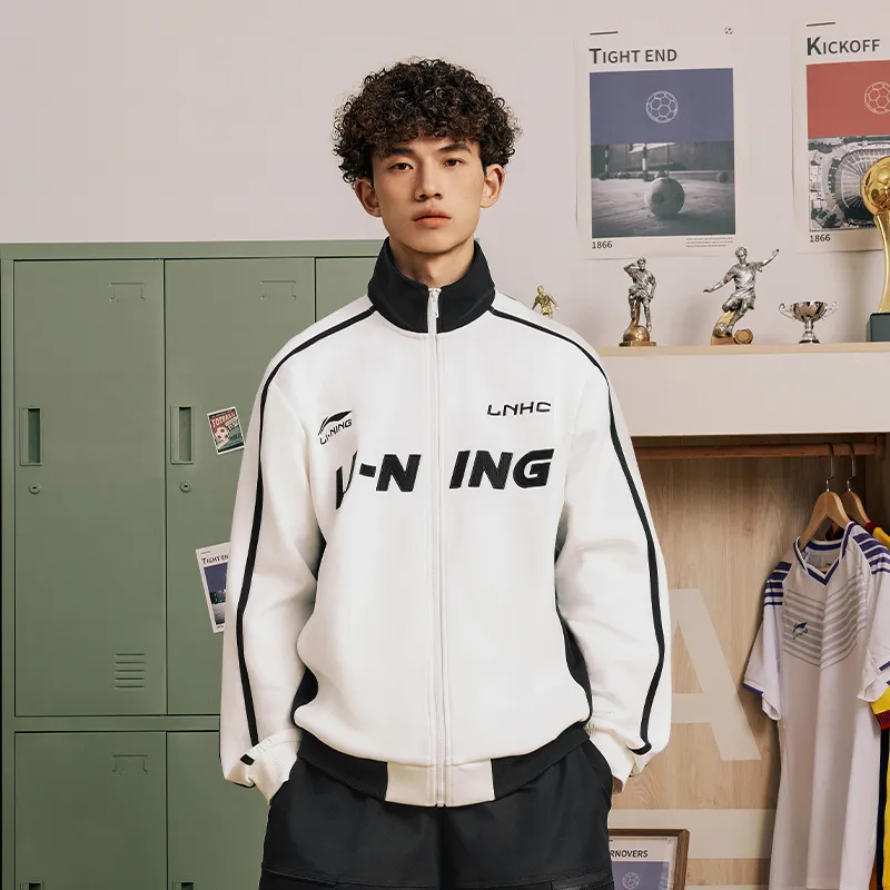LiNing Sports Life Collection Jackets Coats Men's White-2