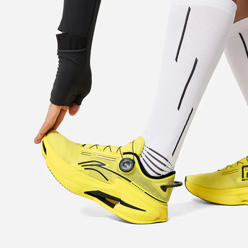 LiNing Cushioning Anti Slip And Wear Resistant Low Top Running Shoes Men's Yellow-5