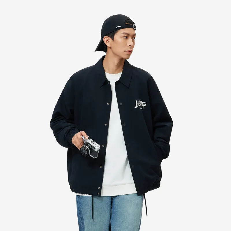 LiNing Sports Fashion Collection Trench Coat Men's Black-4