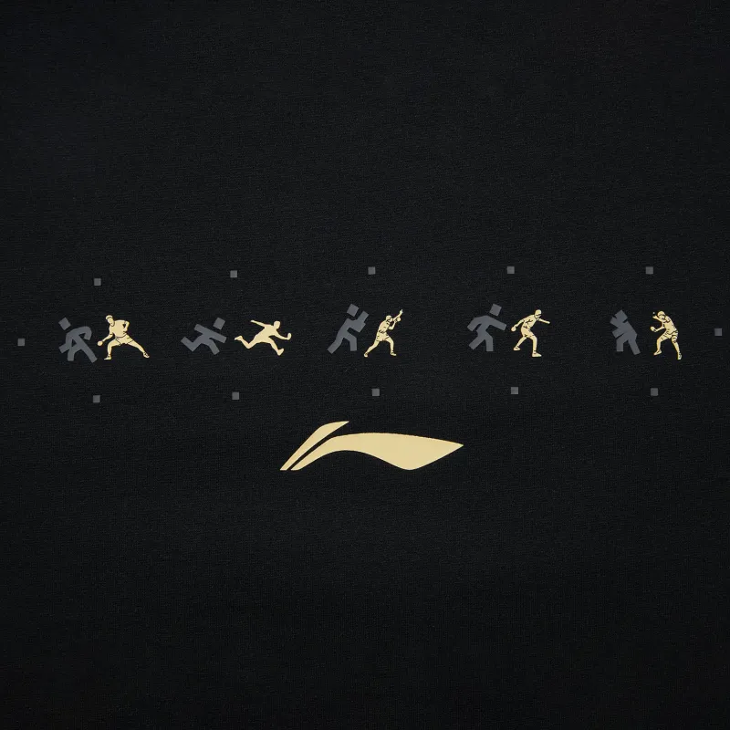 LiNing Table Tennis Collection Sports Lifestyle Collection T Shirt Unisex Black-3