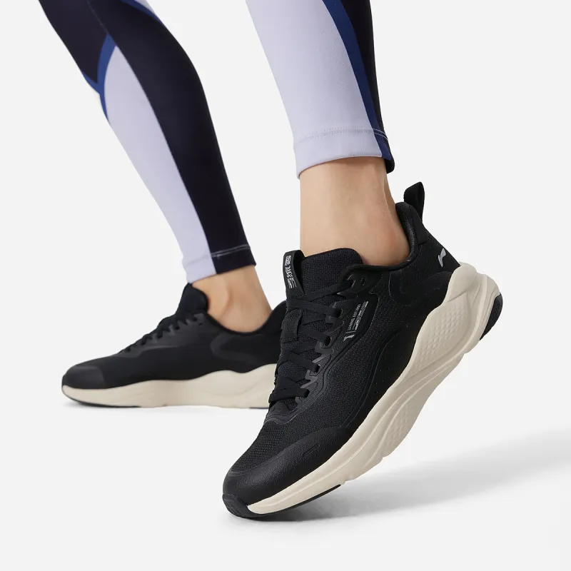 LiNing Liuyun Anti Slip Wear Resistant Low Top Casual Running Shoes Women's Black-6
