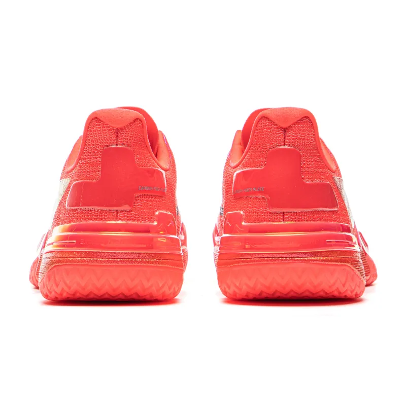 LiNing Gamma Cushioning Anti Slip And Wear Resistant Support Lightweight Rebound Low Top Basketball Shoes Men's Red-5