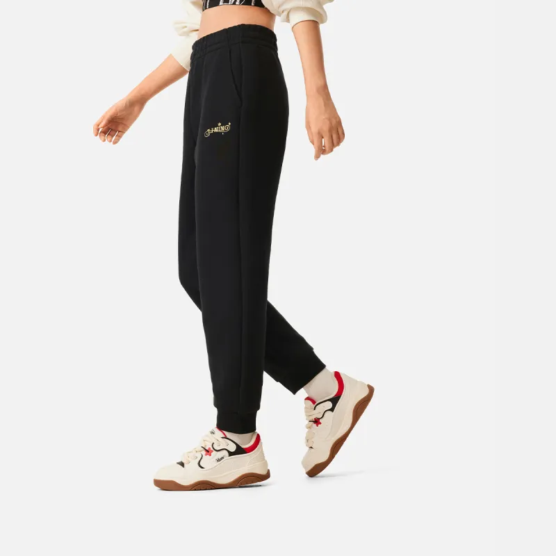 LiNing Rijin Doujin Collection Knitted Sports Pants Women's Black-3