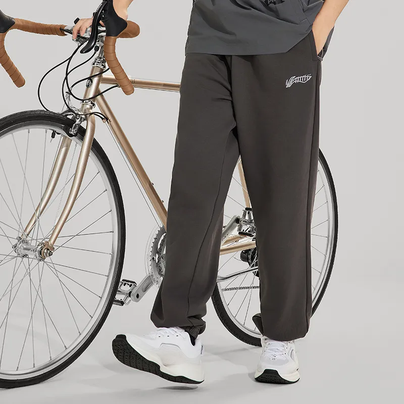 LiNing Sports Life Collection Knitted Sweatpants Men's Obsidian Gray C-3